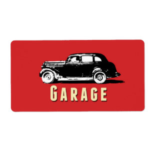 Garage Moving Storage Box Sticker Label