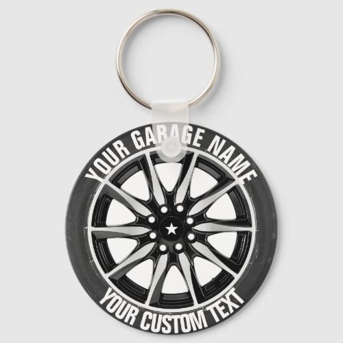 Garage Or Car Repair Owner Keychain