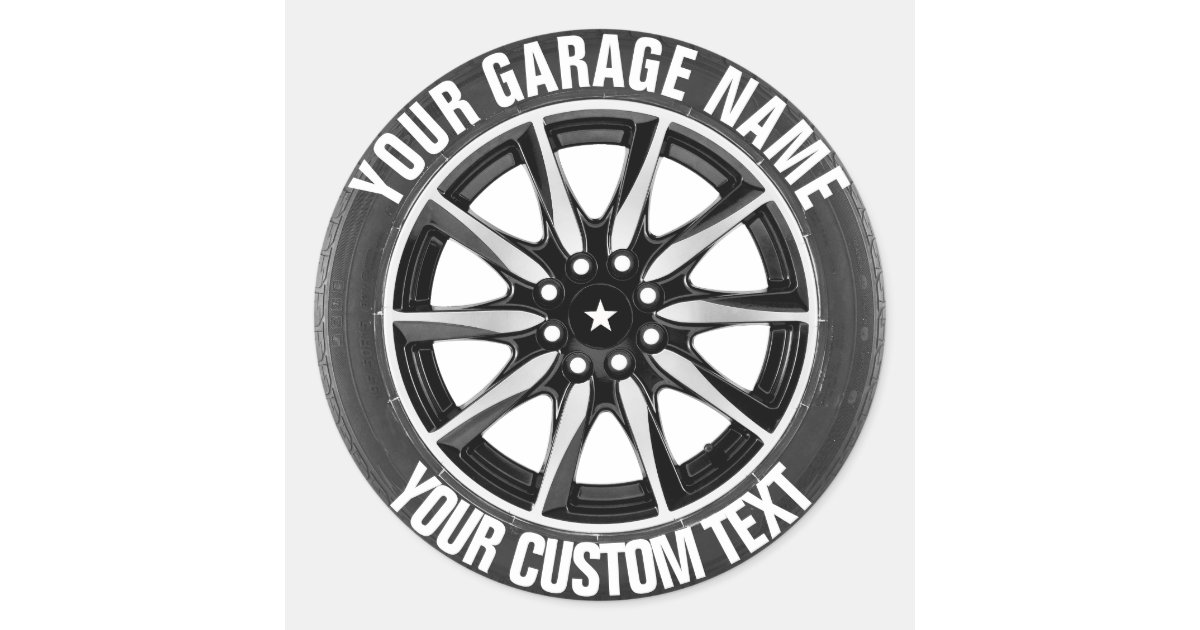 Garage Or Car Repair Owner Sticker Zazzle