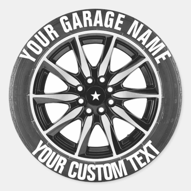 Garage Or Car Repair Owner Sticker (Front)
