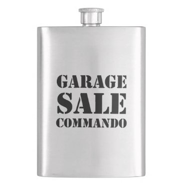 Garage Sale Commando Funny Flask Garage Sale Commando Funny Flask