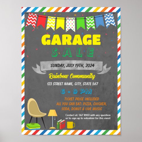 Garage Sale event template Poster