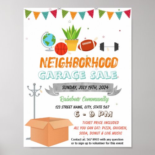 Garage Sale event template Poster