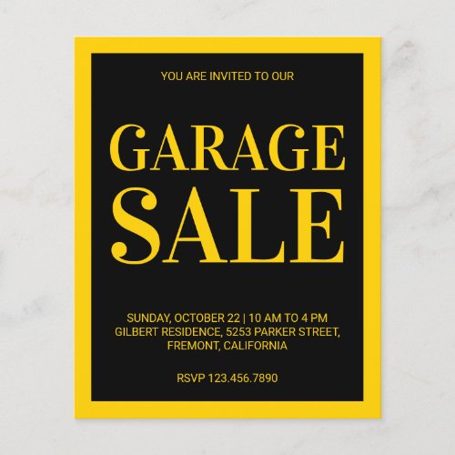 Garage Sale Flyer