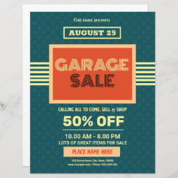 Garage Sale Flyer Template | Zazzle