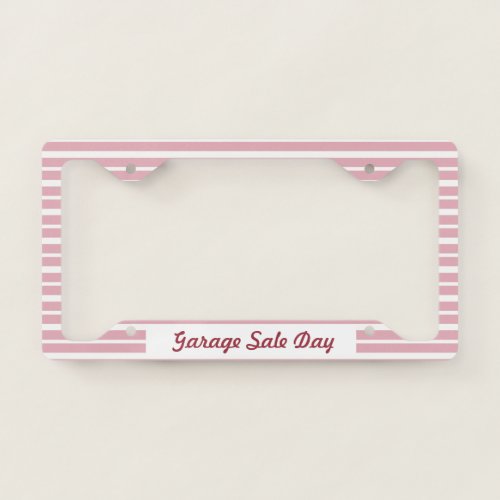 Garage Sale License Plate Cover