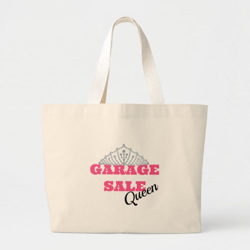 Garage Sale Queen Line Large Tote Bag