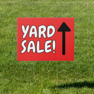 Garage Sale Red Sign