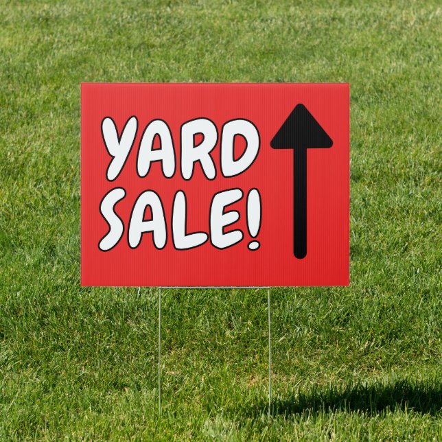 Garage Sale Red Sign (Insitu)
