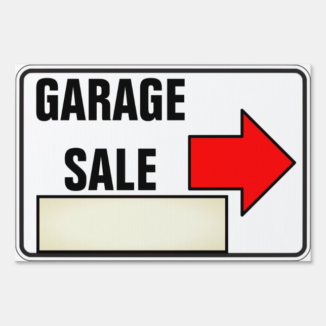 Garage Sale Sign (Back)