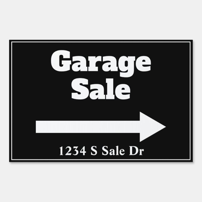 Garage Sale Sign (Back)