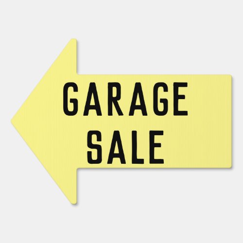 Garage Sale Sign Arrow