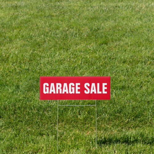 Garage sale sign for lawn or garden