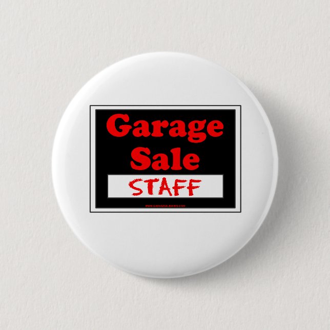 Garage Sale Staff Button (Front)