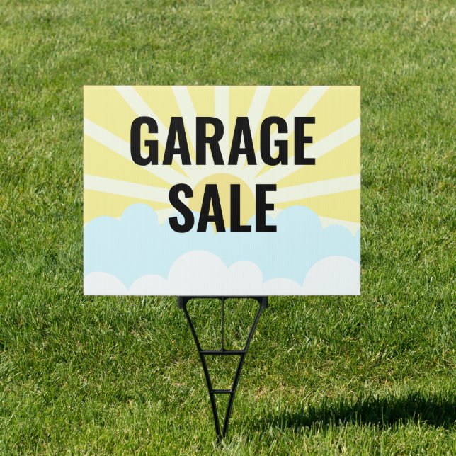 Garage Sale Sunshine Sign (Insitu)