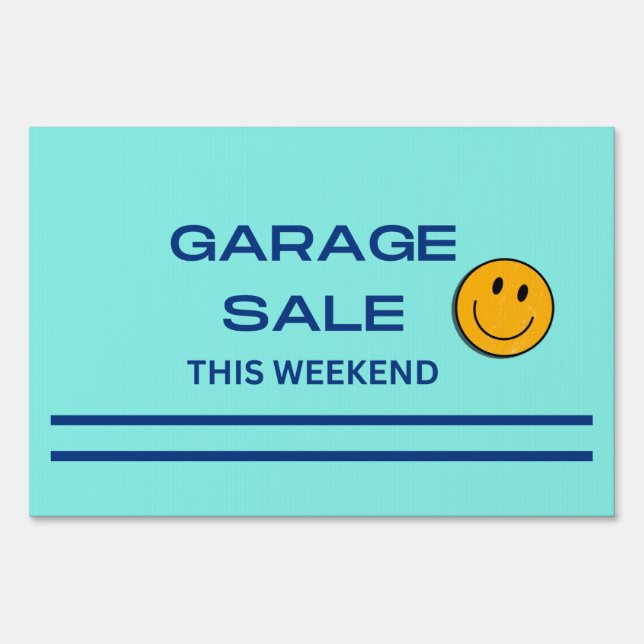 GARAGE SALE THIS WEEKEND SIGN (Front)