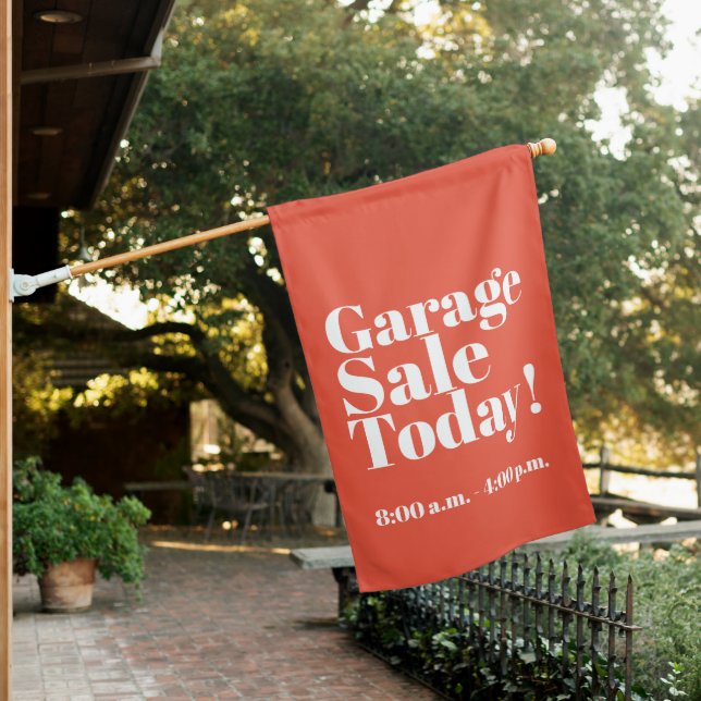 Garage Sale Today House  Flag (In SItu)