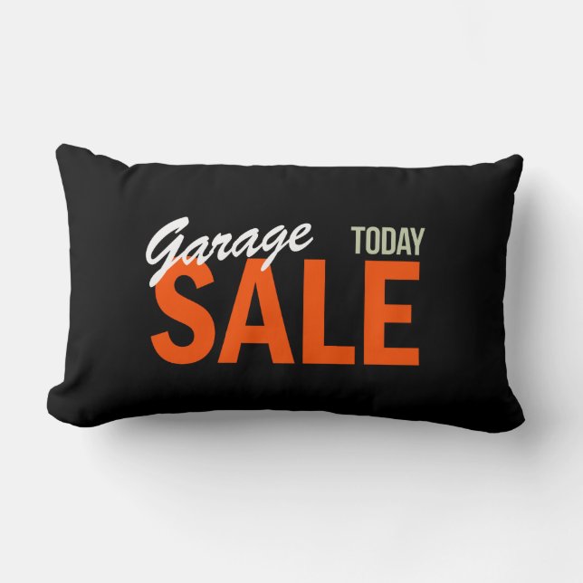 Garage Sale Today Lumbar Pillow (Front)