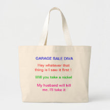 garage sale tote bag