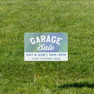 Garage Sale Watercolor Sign