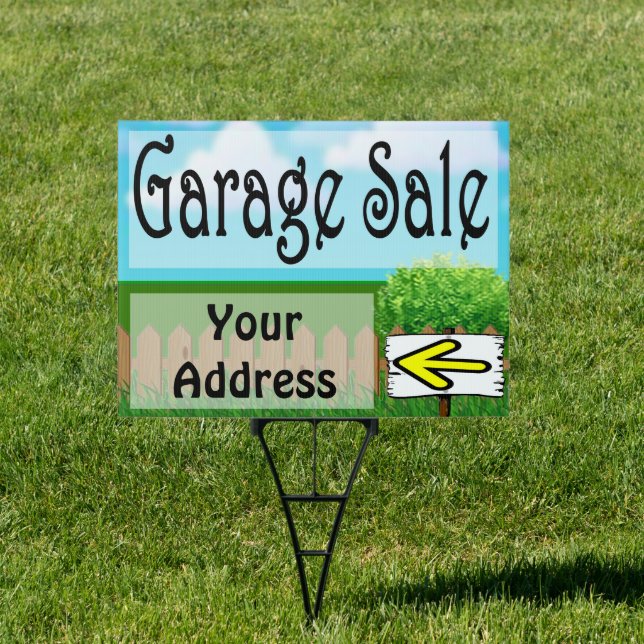 Garage Sale yard sign (Insitu)