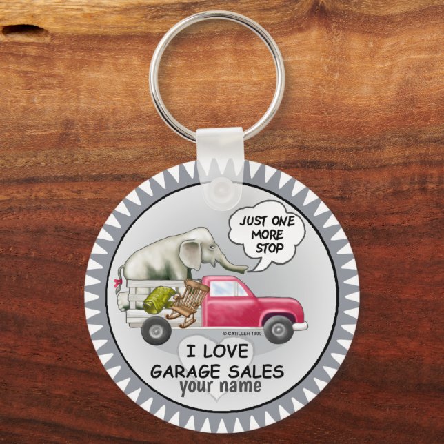 Garage Sales  Keychain (Front)