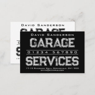 Garage Services Business Card