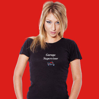 Garage Supervisor motorcycle t-shirt for women