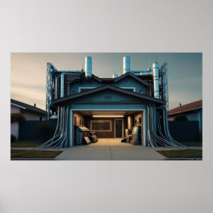 Garage Tech Upgrade value matte poster