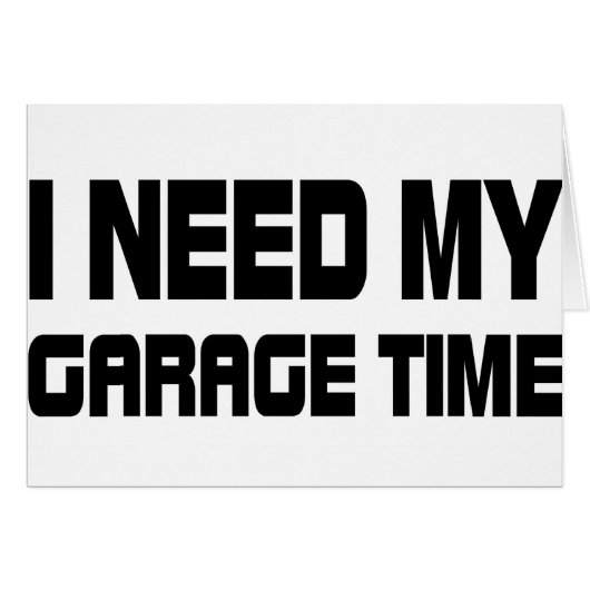GARAGE TIME CARDS (Front Horizontal)