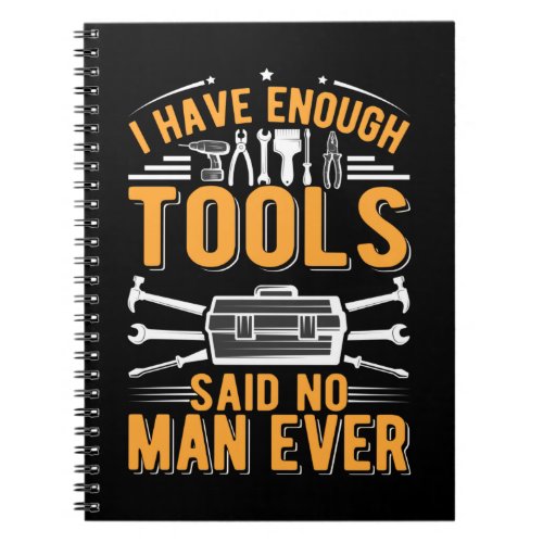 Garage Tools Mechanic Dad Craftsman Husband Notebook