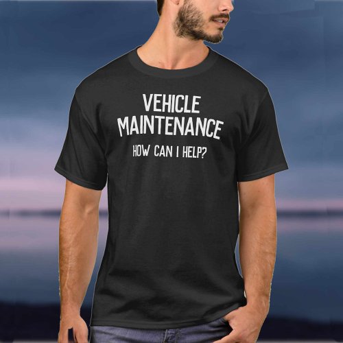 Garage Vehicle Maintenance Company Business T_Shirt