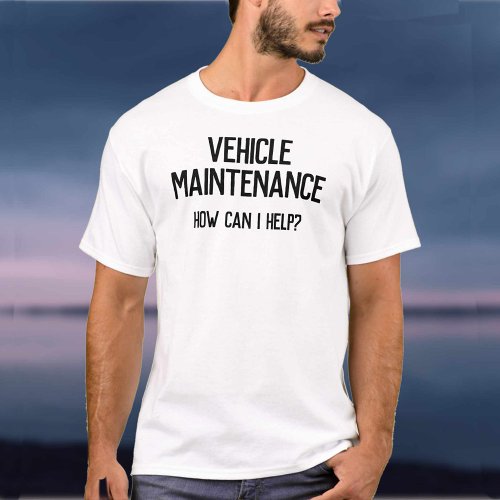 Garage Vehicle Maintenance Company Business T_Shirt