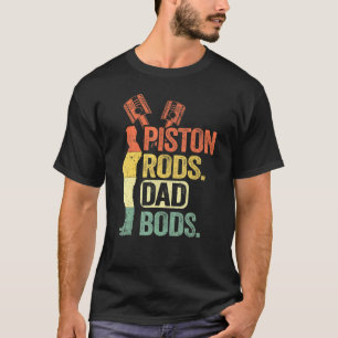 Garage Vintage Mechanic Daddy Piston Rods And Dad T-Shirt