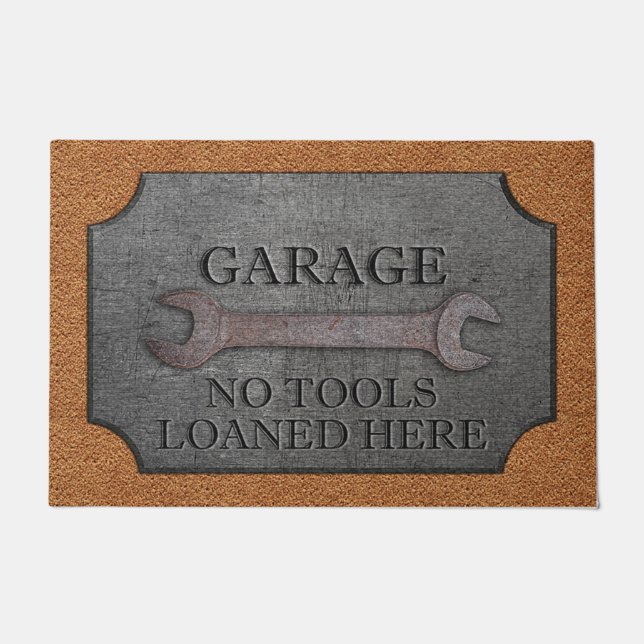 Garage Welcome Mats,Doormat Garage, Custom Garage Doormat (Front)