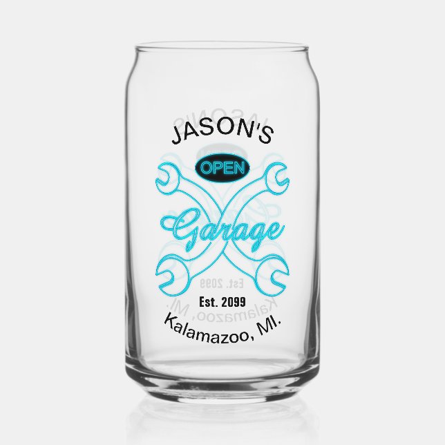  Garage Wrenches Drinkware Beer Can Glass (Front)