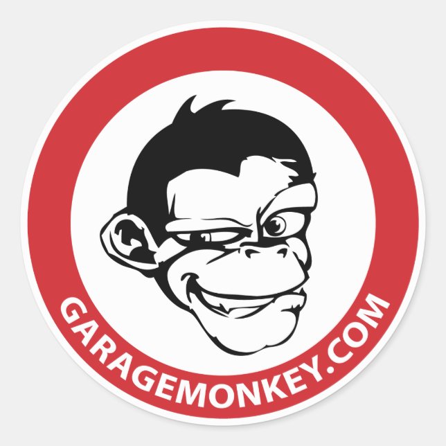 GarageMonkey Sticker (Front)