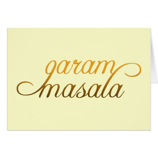 Garam Masala Cards (Front Horizontal)