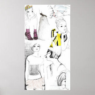 garance dore sketches poster