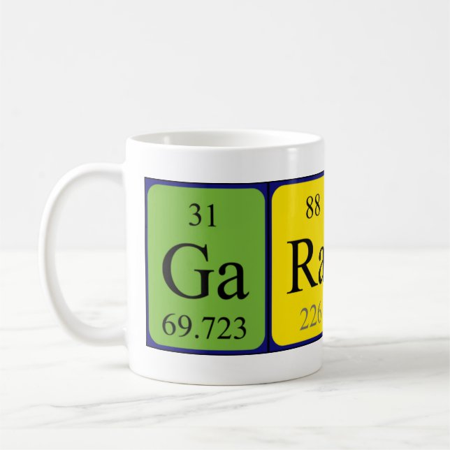 Garance periodic table name mug (Left)