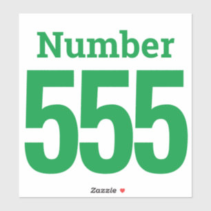 Garbage can Wheelie Bin Number up to Three Digits Sticker