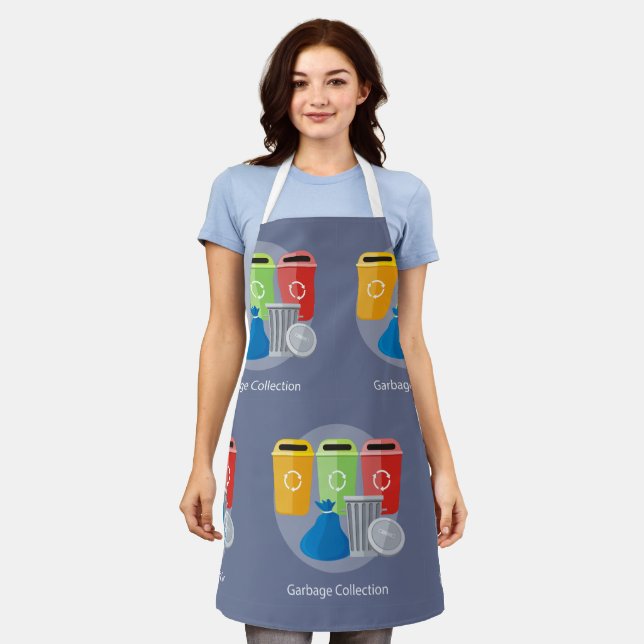 Garbage Collection Waste Management Recycling Apron (Worn)
