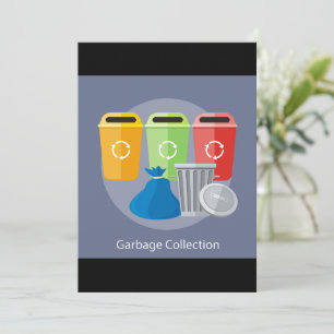Garbage Collection Waste Management Recycling Invitation