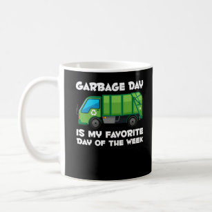 Garbage Day Boys Toddlers Trucker Fan Coffee Mug