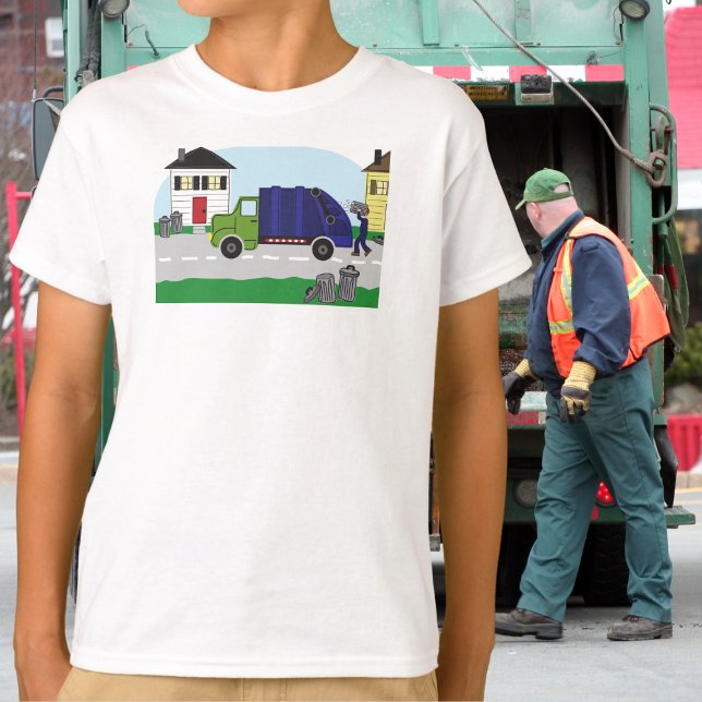 Garbage Day is the Best Day!" – Fun Garbage Truck  T-Shirt (Creator Uploaded)