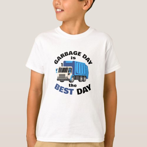 Garbage Day is the Best Day Kids T_Shirt