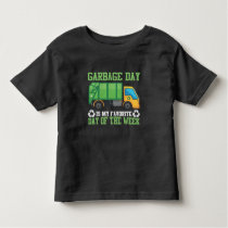 Garbage Day Truck Waste Disposal Dumpster Toddler T-shirt Garbage Day Truck Waste Disposal Dumpster Toddler T-shirt