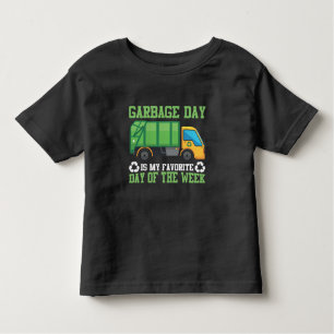 Garbage Day Truck Waste Disposal Dumpster Toddler T-shirt