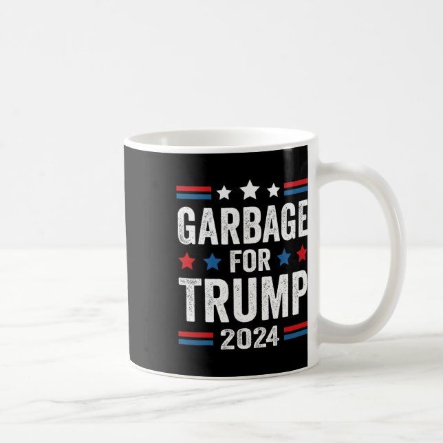 Garbage For Trump 2024 Trump Supporter  Coffee Mug (Right)