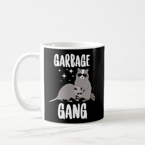 Garbage Gang Funny Animals Opossum And Raccoon Coffee Mug